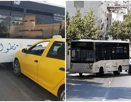 بعد احتراق حافلة صباحا .. حادثتين جديدتين لحافلتين بتطوان (صور)