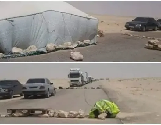 وسط مطالب بالتدخل .. سائقون محاصَرون بمعبر الكركرات الحدودي