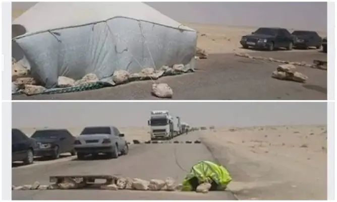 وسط مطالب بالتدخل .. سائقون محاصَرون بمعبر الكركرات الحدودي