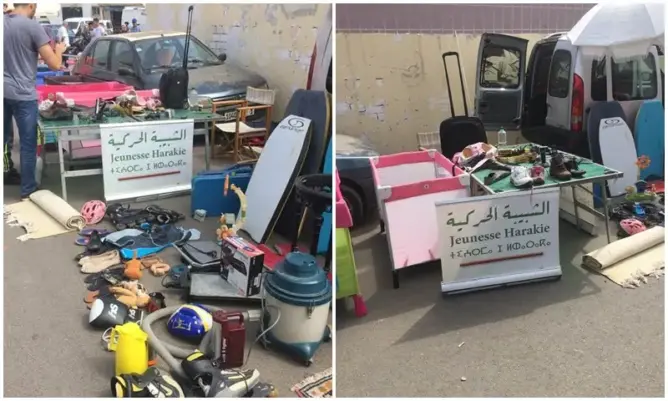 انعقد مؤتمرها قبل أيام.. لافتة شبيبة “السنبلة” تباع بسوق أسبوعي (صور)