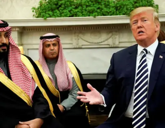 بنسلمان ترامب- السعودية أمريكا