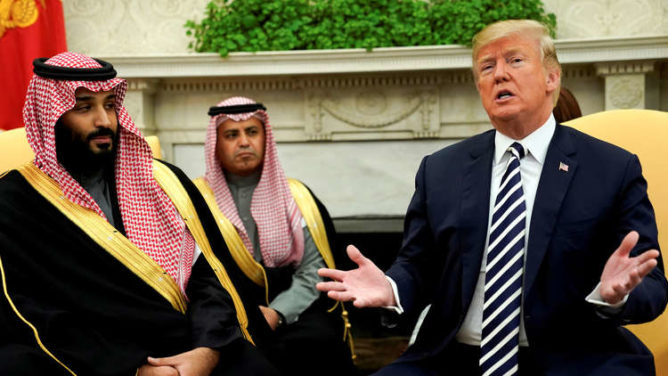 بنسلمان ترامب- السعودية أمريكا