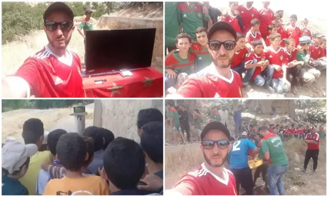 3 لاعبين بالمنتخب يُسعِدون أطفالا بتازة ويوفرون لهم أجهزة تلفاز وأقمصة (صور وفيديو)