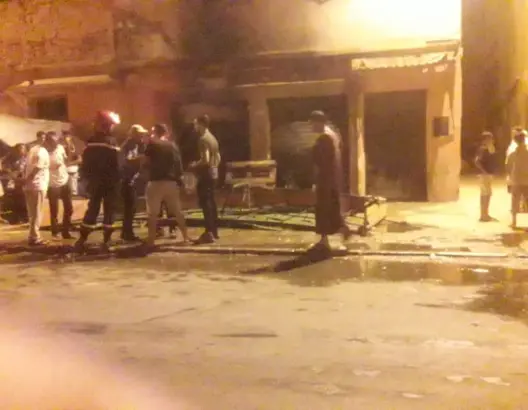 النيران تلتهم صاحب محل لبيع “البيصارة” ببني ملال
