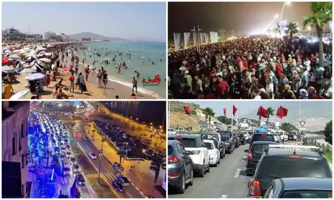 توافد غير مسبوق على مدن الشمال.. اختناقات مرورية وأسعار ملتهبة وتدابير استثنائية (صور)