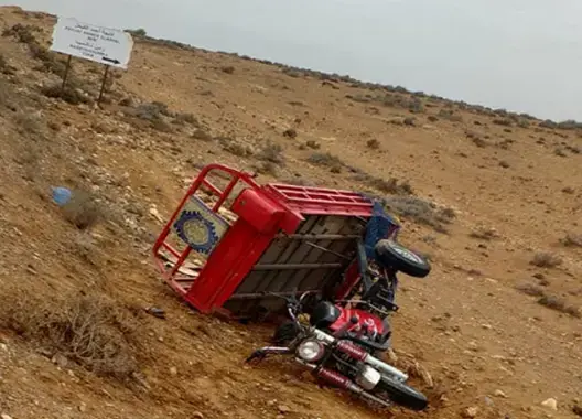 وفاة شخص في انقلاب دراجة ثلاثية العجلات بإقليم كلميم