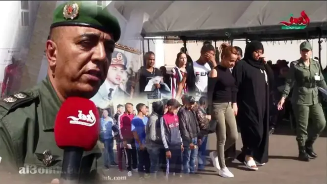 مئات الشباب الملتحقين بالخدمة العسكرية بأكادير: حب الوطن يسكننا (فيديو)