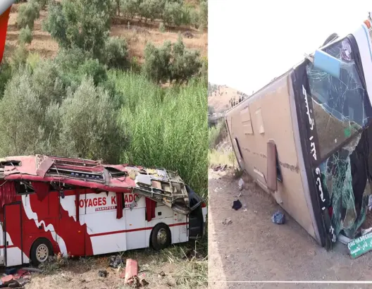 من عين المكان.. هذه تفاصيل فاجعة انقلاب حافلتين بتاونات (فيديو)