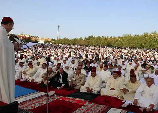 هكذا مرت صلاة عيد الأضحى بالحاجب (فيديو)