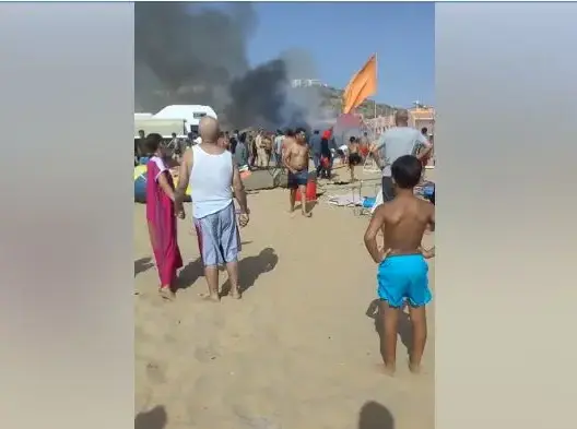 النيران تلتهم كوخا وسط منتجع عالمي ضواحي أكادير