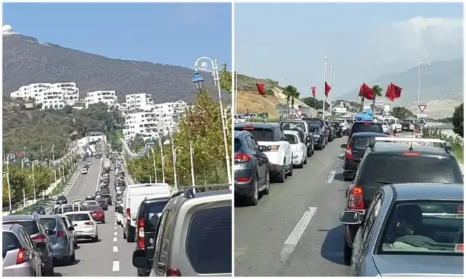لكيلومترات طويلة.. “الاكتظاظ” يتسبب في اختناقات مرورية حادة بمدن الشمال