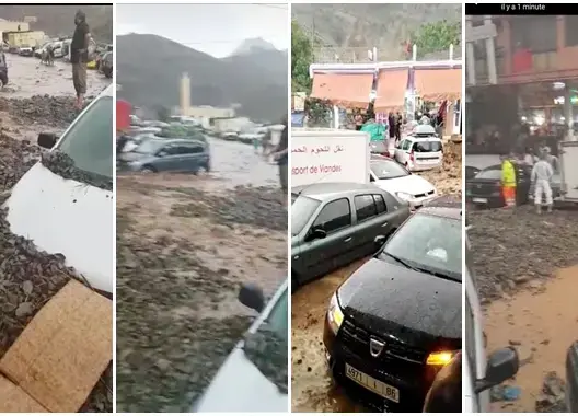 فيضانات وانهيارات طينية وصخرية تقطع ممر “تيشكا” لساعات