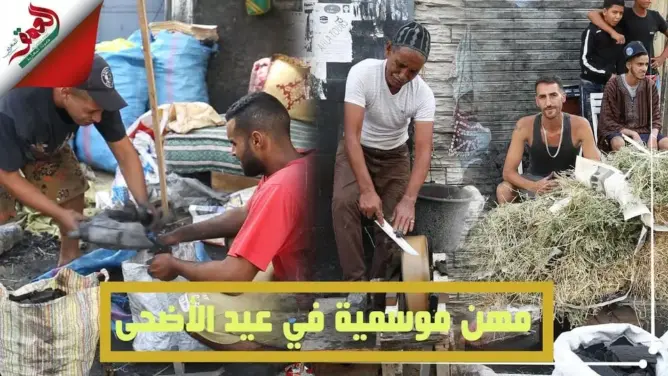 شباب من سلا يهربون من البطالة عبر بيع التبن ومستلزمات عيد الأضحى