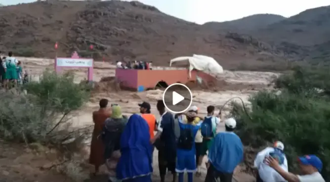 15 مفقودا في انهيار ملعب دمرته السيول نواحي تارودانت (فيديو)