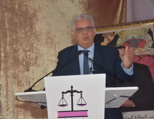 “نزار بركة” يزكي “المحامي لحسن العمود” وكيلا للائحة الميزان بالحاجب
