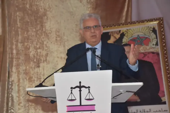 “نزار بركة” يزكي “المحامي لحسن العمود” وكيلا للائحة الميزان بالحاجب