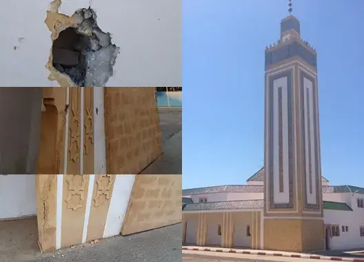 شقوق تظهر بمسجد دشنه الملك قبل 3 سنوات بسلا (صور)
