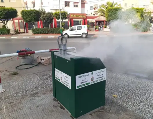 ويستمر مسلسل التخريب.. النيران تصل لحاويات تحت الأرض بتمارة
