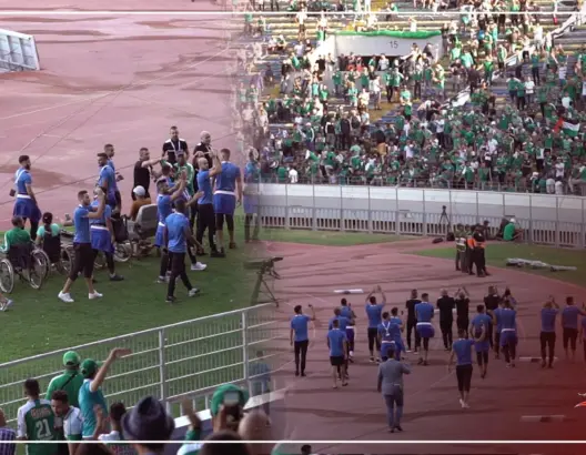 هكذا استقبلت الجماهير الرجاوية هلال القدس الفلسطيني (فيديو)