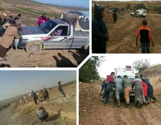 120 أسرة بشيشاوة بدون ماء ولا طريق تطالب بفك الحصار عنها (فيديو)