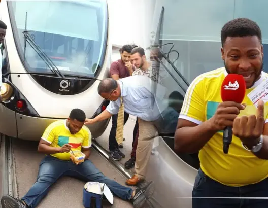 بسبب “العنصرية” والتوقف المفاجئ.. مهاجر يحتج على طرام الرباط (فيديو)