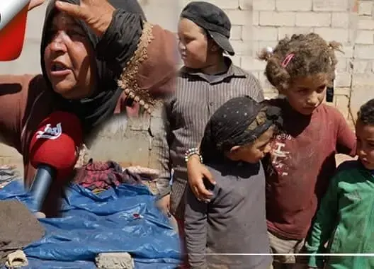 لديها 6 أطفال.. مأساة أسرة بالبيضاء تعيش في العراء (فيديو)