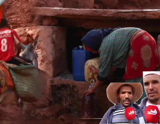 العطش يجبر نساءً بجبال أزيلال على التنقل 3 ساعات يوميا (فيديو)