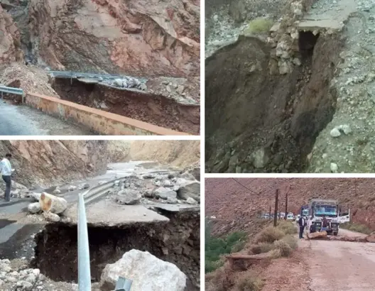السيول تقطع طريقا بتنغير.. 3 جماعات معزولة و”التجهيز” لا تحرك ساكنا