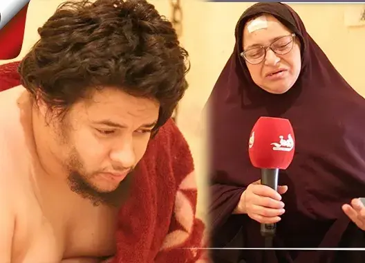 ينام مع الدود ومكبل بسلاسل.. مشاهد صادمة لشاب يعيش القهر بالبيضاء (فيديو)