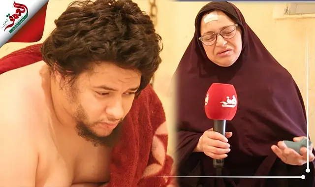 ينام مع الدود ومكبل بسلاسل.. مشاهد صادمة لشاب يعيش القهر بالبيضاء (فيديو)