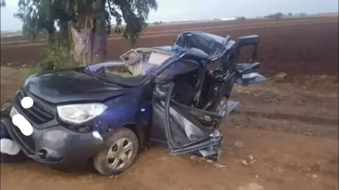 وفاة موَظفيْن بسجن الجديدة وجرح 3 في حادثة سير (صور)