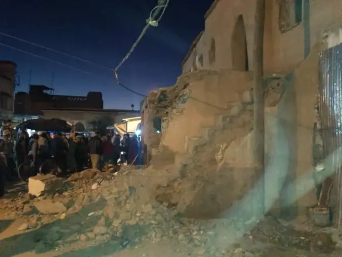 مقتل عامل وإصابة آخر في انهيار سور مسجد عتيق بتارودانت