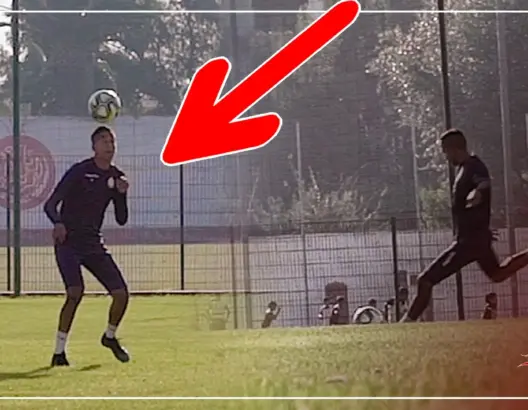 طه مريد أول الواصلين للحصة التدريبية (فيديو)