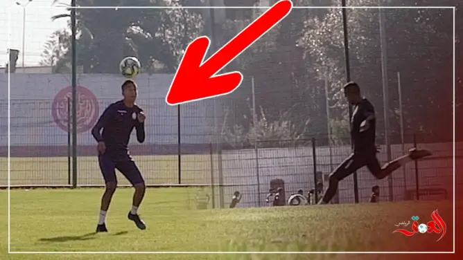 طه مريد أول الواصلين للحصة التدريبية (فيديو)