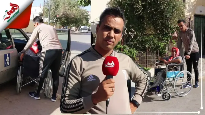 الأشهب.. شاب من فاس يتطوع لنقل ذوي الاحتياجات الخاصة مجانا (فيديو)