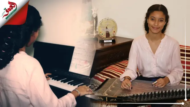 مغربية تعزف على مختلف الآلات الموسيقية