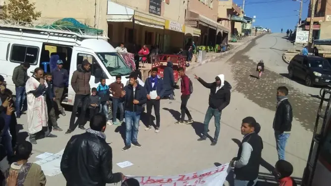 بعد منعهم من لقاء الوالي..معطلو إملشيل يعودون للاحتجاج من جديد