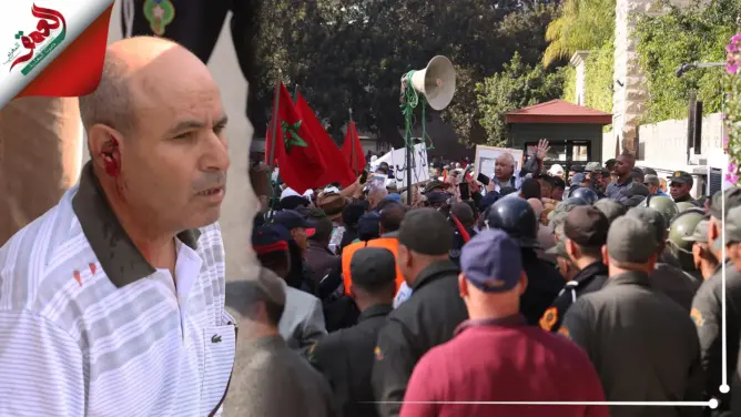 هزالة المعاشات تدفع المتقاعدين العسكريين للاحتجاج والأمن يتدخل (فيديو)