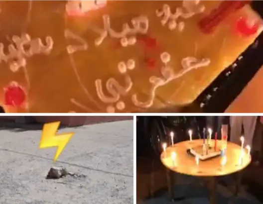 سابقة..ساكنة انزكان تحتفل بعيد ميلاد “حفرة” وسط الشارع العام