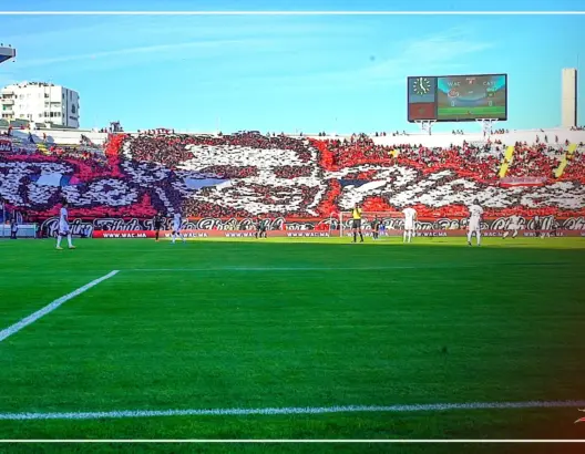 “الوينرز” تبدع بتيفو رائع أمام يوسفية برشيد (فيديو)