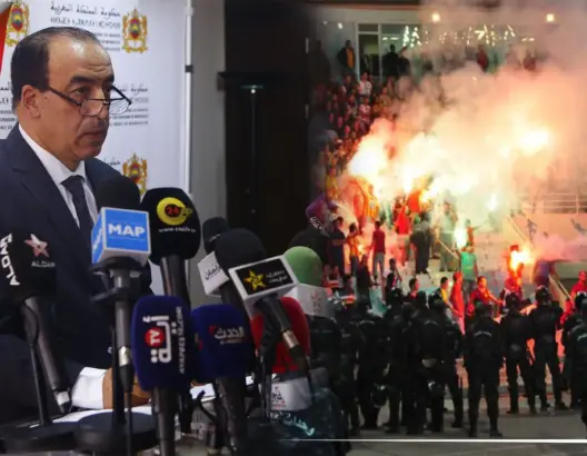 الحكومة تعلق على شغب “ديربي العرب” بين الوداد والرجاء (فيديو)