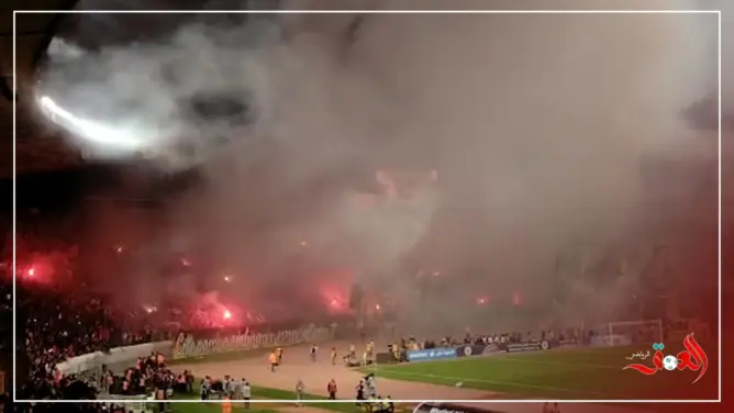 تيفو عالمي للجماهير الرجاوية رفقة كراكاج خيالي يشعل “دونور”(فيديو)