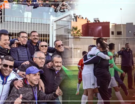 فرحة هستيرية للاعبي يوسفية برشيد بعد الفوز على الرجاء(فيديو)