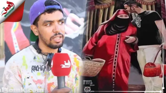 مراد.. رسام مغربي يحول جدران سلا للوحات فنية ويثير إعجاب السكان (فيديو)