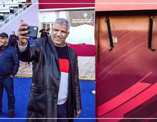 الكوميدي عاطر يمازح جهاز “الفار” بملعب وجدة(فيديو)