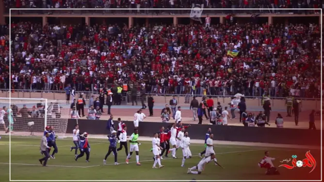 فرحة هستيرية للاعبي حسنية أكادير بعد التأهل لنهائي كأس العرش(فيديو)