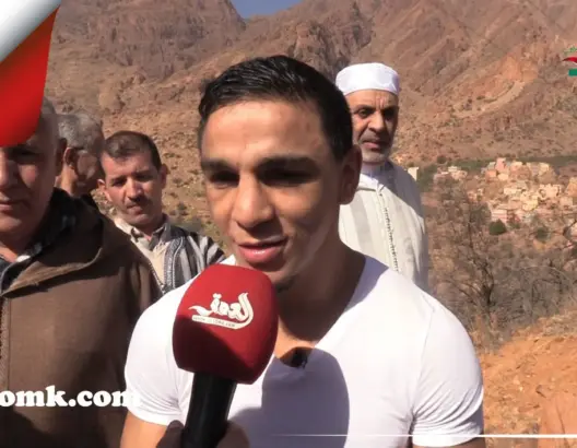 أوبعلي.. بطل عالمي في الملاكمة يساهم في ربط دواوير نائية بالماء (فيديو)