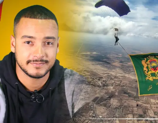 أنس.. بطل مغربي في القفز بالمظلات هاجر للإمارات لتحقيق أحلامه(فيديو)