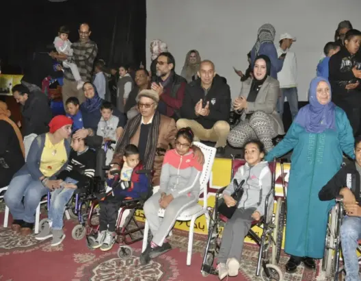 صابر تزرع الفرحة في قلوب ذوي الاحتياجات وتنشر ثقافة السينما ببيوكرى