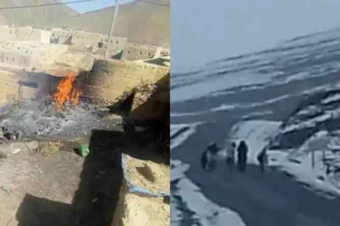 تشتعل فيه النيران دون سبب.. “البيت المسكون” بميدلت يعود للواجهة (فيديو)